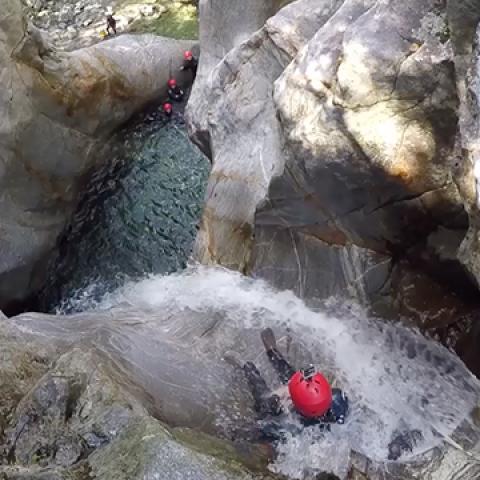 Canyoning a Gondo, Vallese