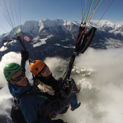 Paragliding around the Aletsch